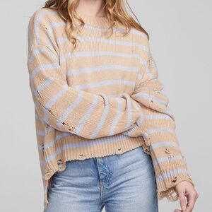 Chaser Jax Fairfax Striped Sweater NWT